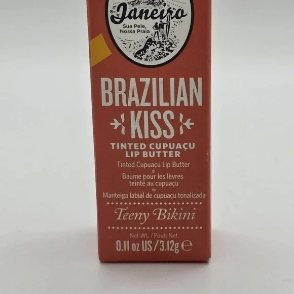 Sol de Janeiro Brazilian Kiss Tinted Cupuacu Lip Butter Teeny Bikini Sheer Coral